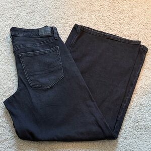 American Eagle Outfitters Black Flare Jeans